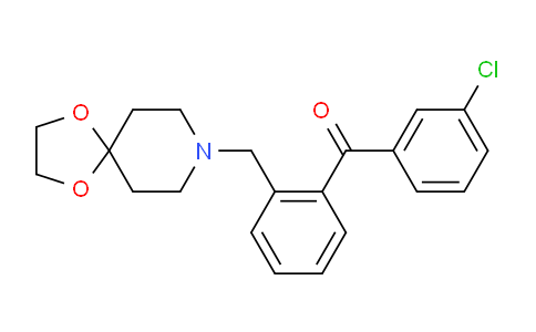 CAS No. 898756-00-8, (2-(1,4-Dioxa-8-azaspiro[4.5]decan-8-ylmethyl)phenyl)(3-chlorophenyl)methanone