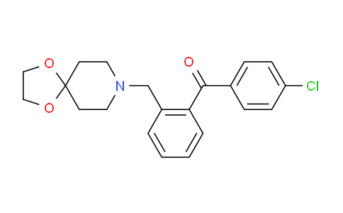 CAS No. 898756-02-0, (2-(1,4-Dioxa-8-azaspiro[4.5]decan-8-ylmethyl)phenyl)(4-chlorophenyl)methanone