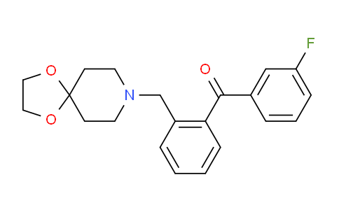 CAS No. 898756-04-2, (2-(1,4-Dioxa-8-azaspiro[4.5]decan-8-ylmethyl)phenyl)(3-fluorophenyl)methanone