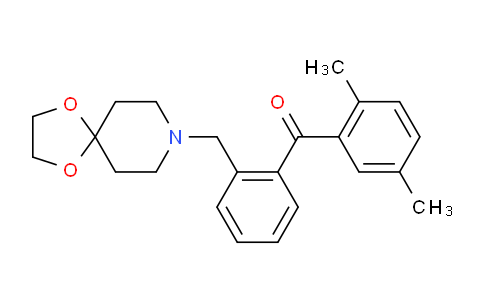 DY813943 | 898756-10-0 | (2-(1,4-Dioxa-8-azaspiro[4.5]decan-8-ylmethyl)phenyl)(2,5-dimethylphenyl)methanone