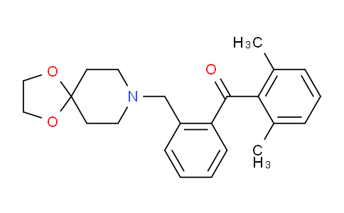 CAS No. 898756-12-2, (2-(1,4-Dioxa-8-azaspiro[4.5]decan-8-ylmethyl)phenyl)(2,6-dimethylphenyl)methanone