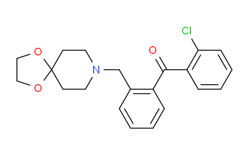 CAS No. 898756-22-4, (2-(1,4-Dioxa-8-azaspiro[4.5]decan-8-ylmethyl)phenyl)(2-chlorophenyl)methanone