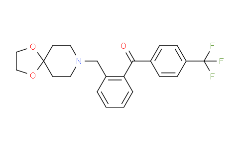 CAS No. 898756-33-7, (2-(1,4-Dioxa-8-azaspiro[4.5]decan-8-ylmethyl)phenyl)(4-(trifluoromethyl)phenyl)methanone