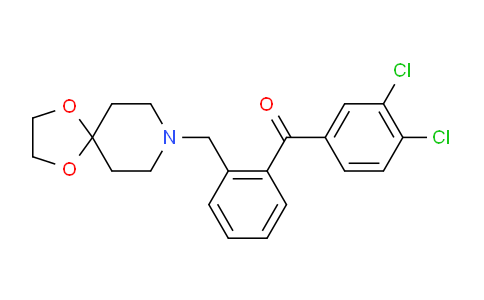 CAS No. 898756-57-5, (2-(1,4-Dioxa-8-azaspiro[4.5]decan-8-ylmethyl)phenyl)(3,4-dichlorophenyl)methanone