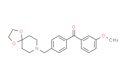 CAS No. 898757-52-3, (4-(1,4-Dioxa-8-azaspiro[4.5]decan-8-ylmethyl)phenyl)(3-methoxyphenyl)methanone