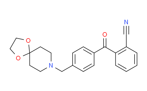 CAS No. 898757-58-9, 2-(4-(1,4-Dioxa-8-azaspiro[4.5]decan-8-ylmethyl)benzoyl)benzonitrile
