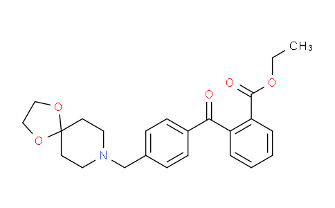 CAS No. 898757-66-9, Ethyl 2-(4-(1,4-dioxa-8-azaspiro[4.5]decan-8-ylmethyl)benzoyl)benzoate