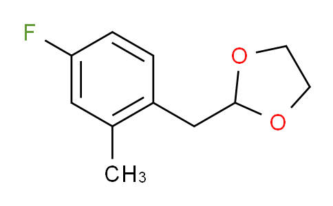 CAS No. 898759-57-4, 2-(4-Fluoro-2-methylbenzyl)-1,3-dioxolane