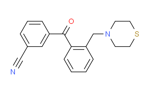 CAS No. 898781-56-1, 3'-Cyano-2-thiomorpholinomethyl benzophenone