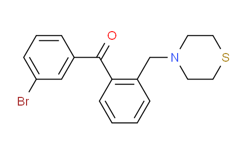 MC813964 | 898781-70-9 | 3'-Bromo-2-thiomorpholinomethyl benzophenone