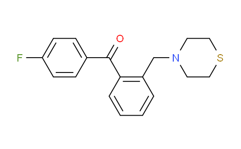 CAS No. 898781-80-1, 4'-Fluoro-2-thiomorpholinomethyl benzophenone