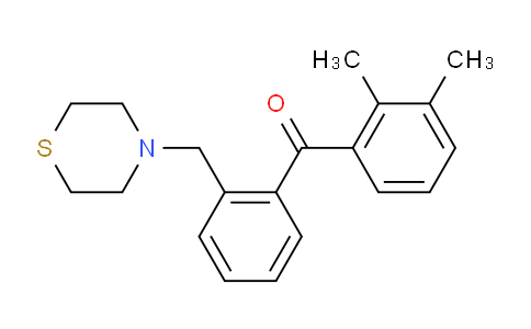CAS No. 898781-82-3, 2,3-Dimethyl-2'-thiomorpholinomethyl benzophenone