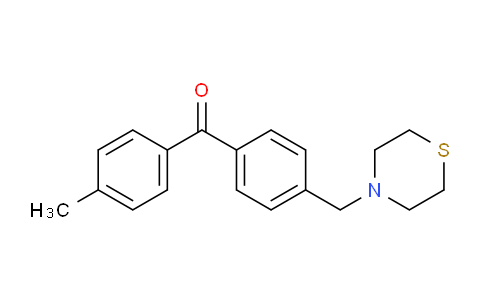 CAS No. 898782-28-0, 4-Methyl-4'-thiomorpholinomethyl benzophenone