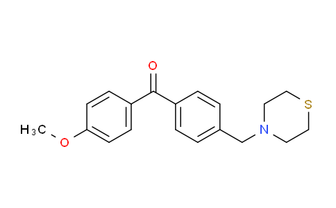 CAS No. 898782-37-1, 4-Methoxy-4'-thiomorpholinomethyl benzophenone