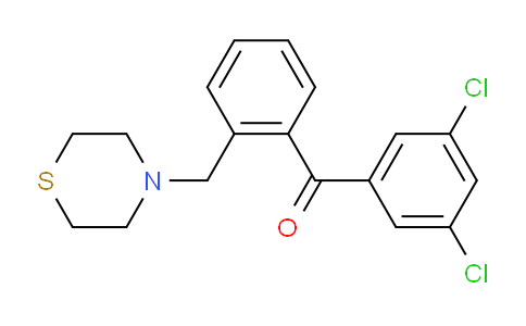 898782-38-2 | 3,5-Dichloro-2'-thiomorpholinomethyl benzophenone