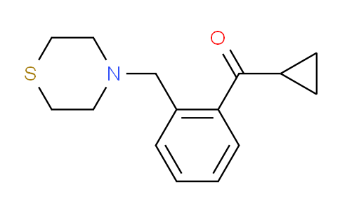 CAS No. 898782-52-0, Cyclopropyl 2-(thiomorpholinomethyl)phenyl ketone