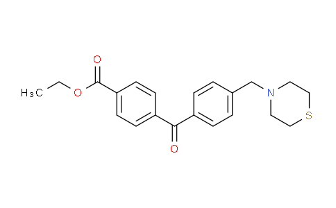 CAS No. 898782-53-1, 4-Carboethoxy-4'-thiomorpholinomethyl benzophenone