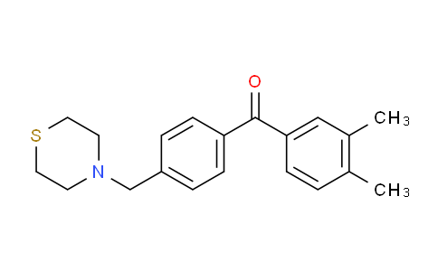 CAS No. 898782-79-1, 3,4-Dimethyl-4'-thiomorpholinomethyl benzophenone