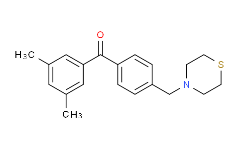 CAS No. 898782-81-5, 3,5-Dimethyl-4'-thiomorpholinomethyl benzophenone