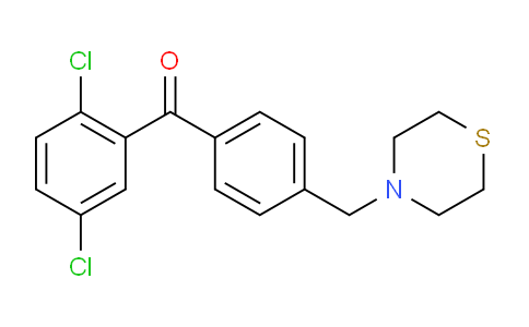 CAS No. 898783-14-7, 2,5-Dichloro-4'-thiomorpholinomethyl benzophenone