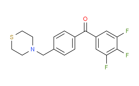 CAS No. 898783-26-1, 4'-Thiomorpholinomethyl-3,4,5-trifluorobenzophenone
