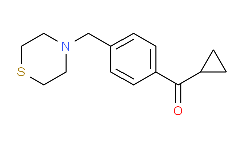 CAS No. 898783-28-3, Cyclopropyl 4-(thiomorpholinomethyl)phenyl ketone