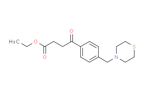 CAS No. 898783-36-3, Ethyl 4-oxo-4-[4-(thiomorpholinomethyl)phenyl]butyrate