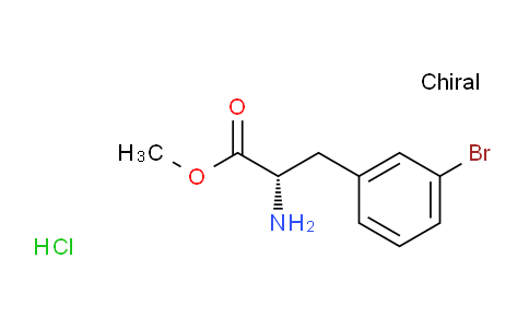 CAS No. 880347-43-3, Methyl (S)-2-Amino-3-(3-bromophenyl)propanoate Hydrochloride