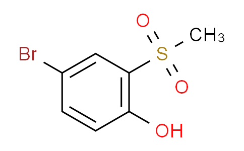 CAS No. 88041-67-2, 4-Bromo-2-methanesulfonylphenol