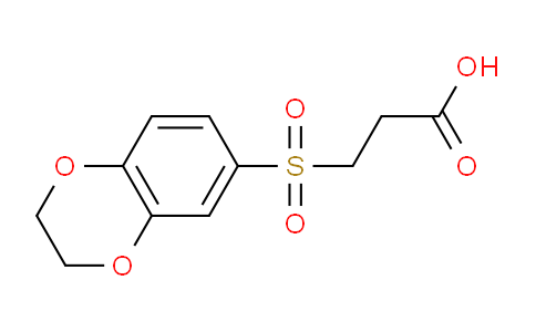 CAS No. 881044-58-2, 3-((2,3-Dihydrobenzo[b][1,4]dioxin-6-yl)sulfonyl)propanoic acid