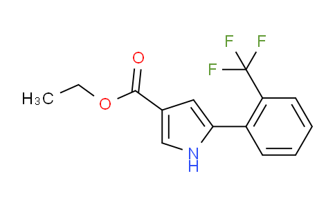 CAS No. 881673-54-7, Ethyl 5-[2-(Trifluoromethyl)phenyl]-1H-pyrrole-3-carboxylate