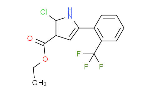 CAS No. 881673-68-3, Ethyl 2-Chloro-5-[2-(trifluoromethyl)phenyl]-1H-pyrrole-3-carboxylate