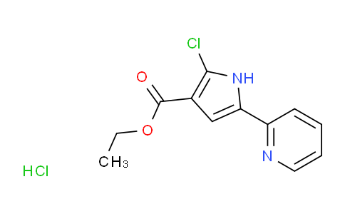 CAS No. 881674-05-1, Ethyl 2-Chloro-5-(2-pyridyl)-1H-pyrrole-3-carboxylate Hydrochloride