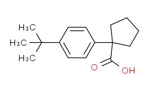 CAS No. 923249-62-1, 1-[4-(tert-Butyl)phenyl]cyclopentanecarboxylic Acid