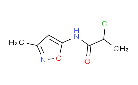 CAS No. 923255-38-3, 2-Chloro-N-(3-methylisoxazol-5-yl)propanamide