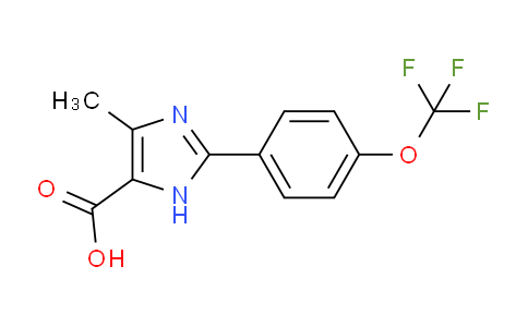 CAS No. 868851-36-9, 4-Methyl-2-[4-(trifluoromethoxy)phenyl]-1H-imidazole-5-carboxylic Acid