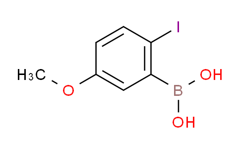 CAS No. 89694-50-8, 2-Iodo-5-methoxyphenylboronic acid