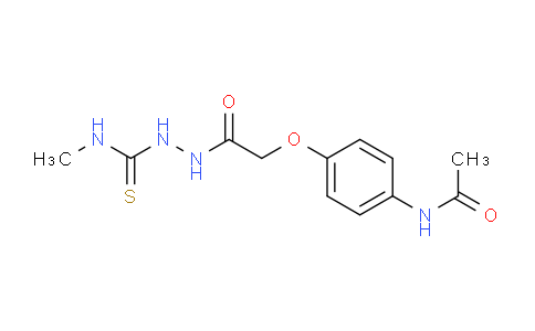 CAS No. 897544-75-1, N-(4-(2-(2-(Methylcarbamothioyl)hydrazinyl)-2-oxoethoxy)phenyl)acetamide