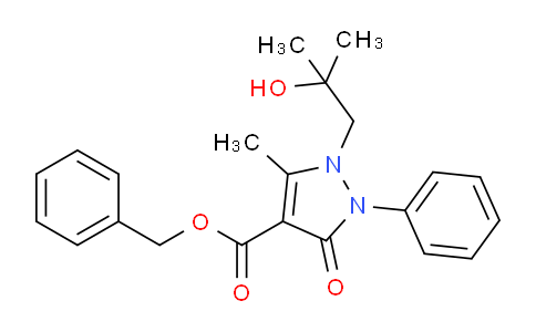 CAS No. 913376-52-0, Benzyl 1-(2-Hydroxy-2-methylpropyl)-5-methyl-3-oxo-2-phenyl-2,3-dihydro-1H-pyrazole-4-carboxylate
