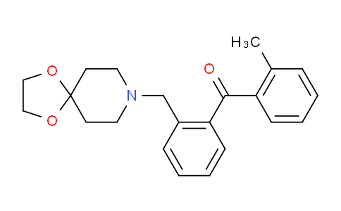 CAS No. 898755-72-1, (2-(1,4-Dioxa-8-azaspiro[4.5]decan-8-ylmethyl)phenyl)(o-tolyl)methanone