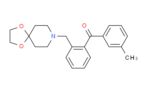 CAS No. 898755-74-3, (2-(1,4-Dioxa-8-azaspiro[4.5]decan-8-ylmethyl)phenyl)(m-tolyl)methanone