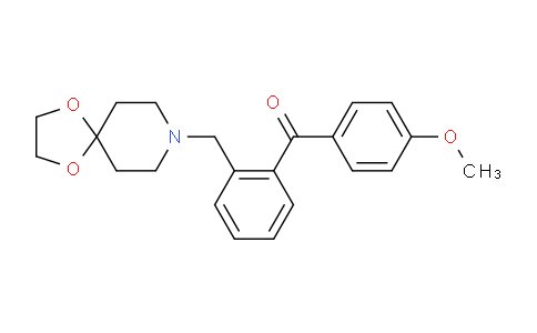 CAS No. 898755-82-3, (2-(1,4-Dioxa-8-azaspiro[4.5]decan-8-ylmethyl)phenyl)(4-methoxyphenyl)methanone