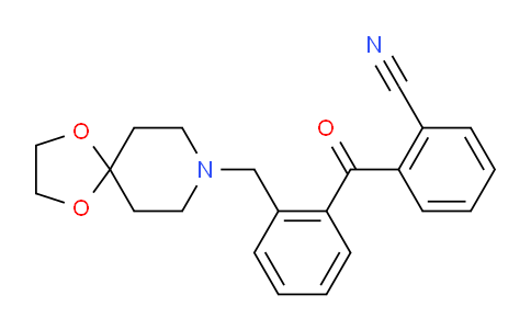 CAS No. 898755-84-5, 2-(2-(1,4-Dioxa-8-azaspiro[4.5]decan-8-ylmethyl)benzoyl)benzonitrile