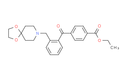 CAS No. 898755-92-5, Ethyl 4-(2-(1,4-dioxa-8-azaspiro[4.5]decan-8-ylmethyl)benzoyl)benzoate