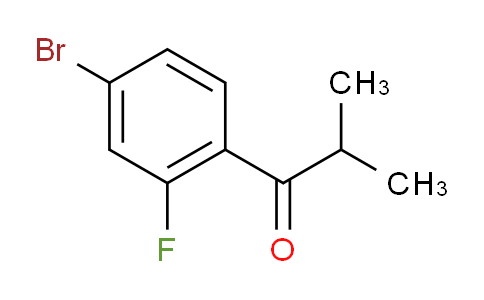 CAS No. 801303-32-2, 1-(4-Bromo-2-fluorophenyl)-2-methyl-1-propanone