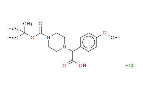 CAS No. 868260-17-7, 2-{4-[(TERT-BUTYL)OXYCARBONYL]PIPERAZINYL-2-(4-METHOXYPHENYL)ACETIC ACID