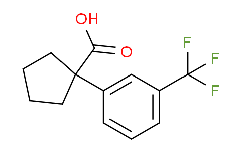 CAS No. 878217-65-3, 1-[3-(trifluoromethyl)phenyl]cyclopentanecarboxylic acid