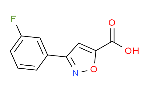 CAS No. 883541-40-0, 3-(3-Fluorophenyl)isoxazole-5-carboxylic acid