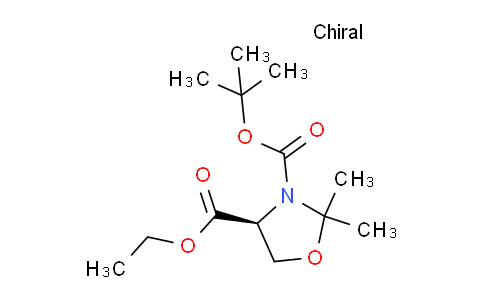 CAS No. 883907-83-3, Ethyl (S)-3-Boc-2,2-dimethyloxazolidine-4-carboxylate