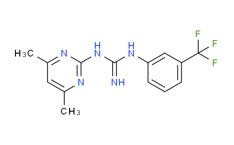 CAS No. 94828-52-1, 1-(4,6-Dimethylpyrimidin-2-yl)-3-(3-(trifluoromethyl)phenyl)guanidine